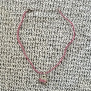 Pink Heart Pendant Necklace